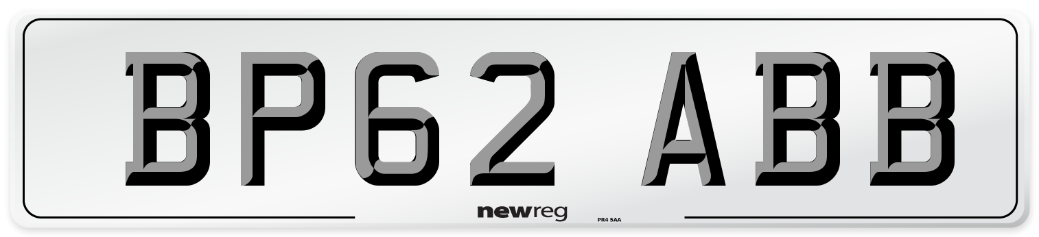 BP62 ABB Number Plate from New Reg